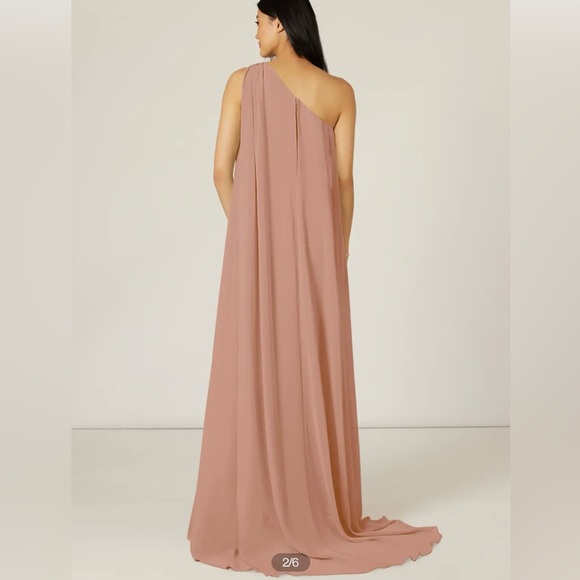 Azazie Lydia size A8 Champagne color - Picture 4 of 7